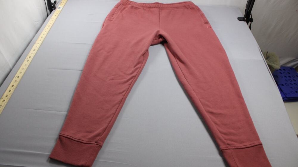 Champion Authentic Athleticwear Fleece Sweatpants L Red Mens Elastic Waist